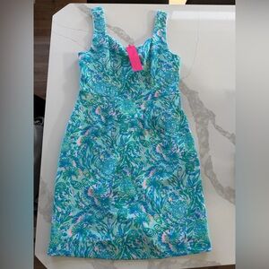 New Lilly Pulitzer Del Rey Stretch Shift Dress small